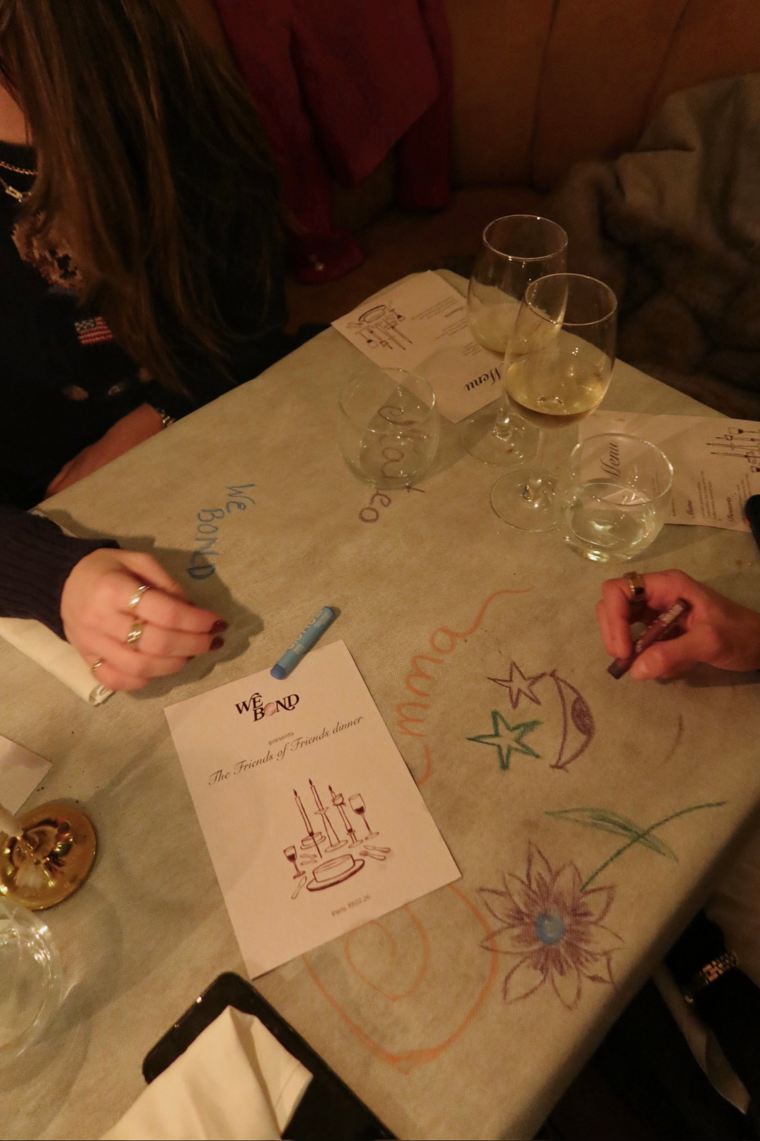 Drawing at Dinner